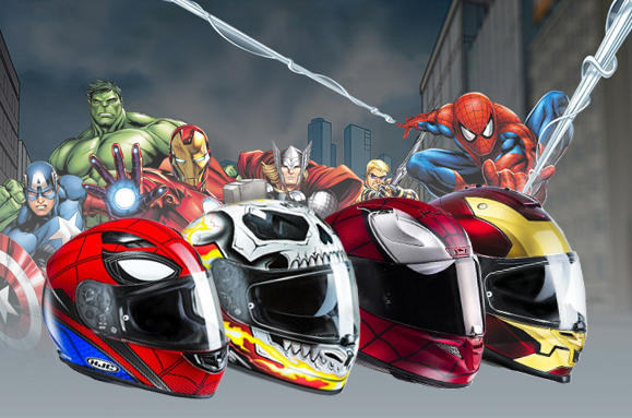 Des casques moto Spider-man, Iron-man, DeadPool chez HJC - RDM