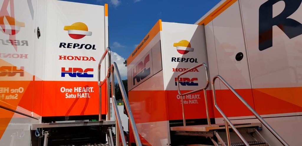 Logistique MotoGP selon Repsol